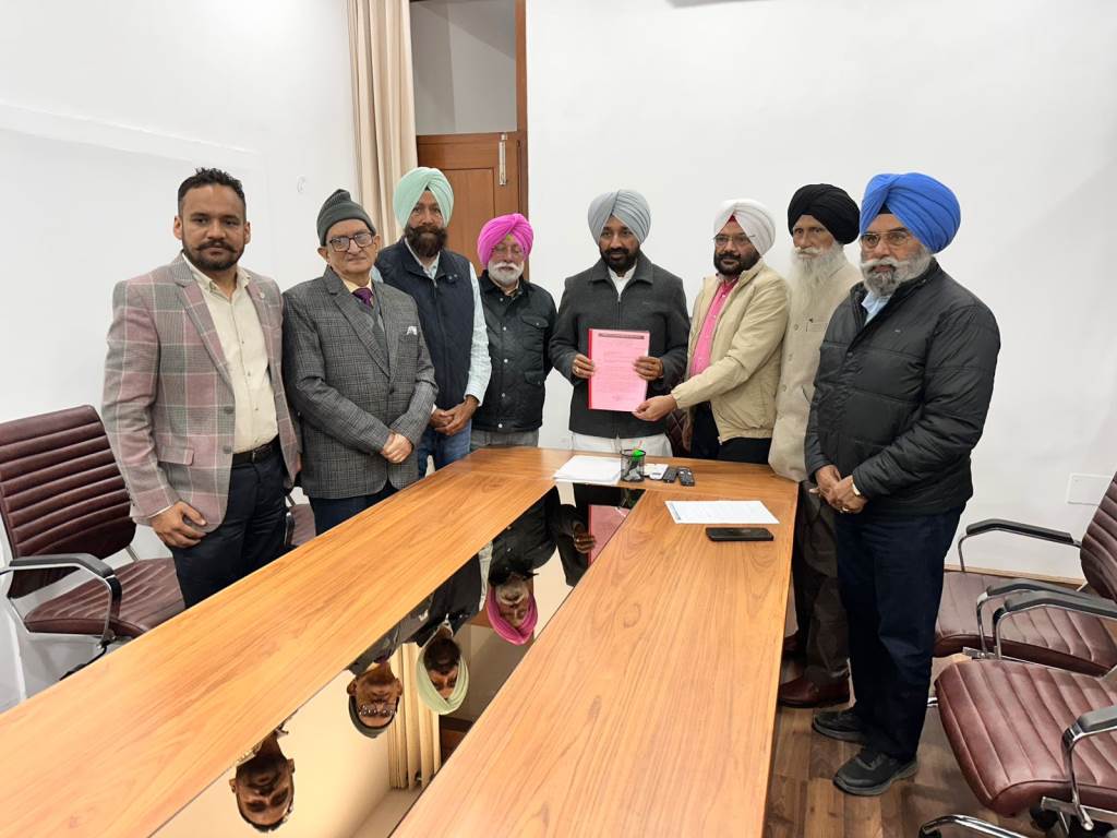 A delegation from the General Category Welfare Federation Punjab met with Rajya Sabha Member Satnam Singh Sandhu